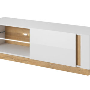 Szafka RTV Arco Biały Połysk Mała