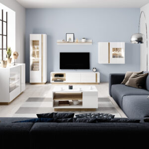 Zestaw Mebli do salonu Arco Biały Połysk II