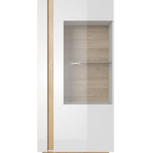 Laski 19 01 23 Arco Witryna niska biały połysk front zamkniete biale tlo