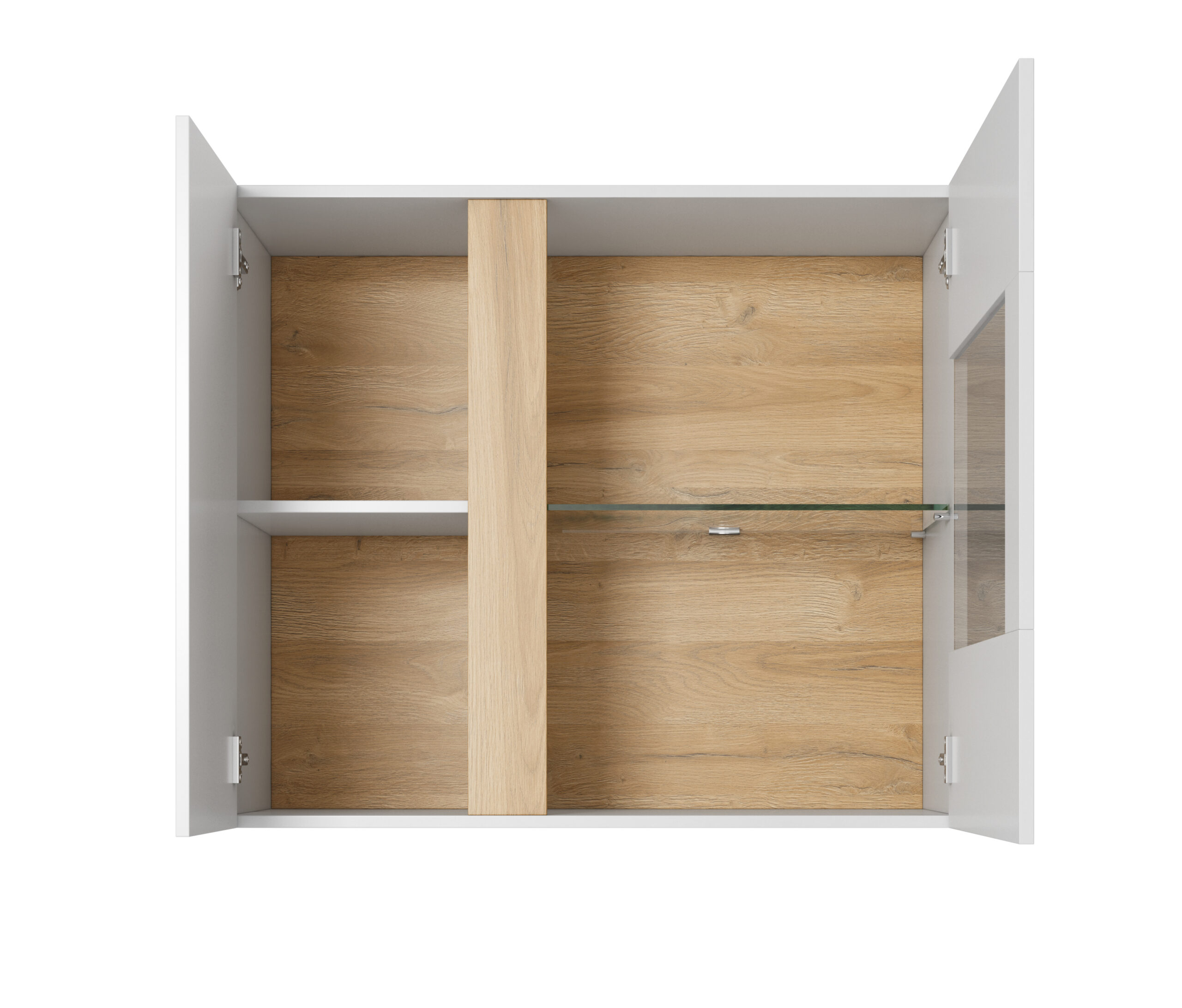 Laski 19 01 23 Arco Witryna wisząca front otwarte biale tlo