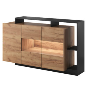 Komoda Alva Czarny/Dąb Grandson