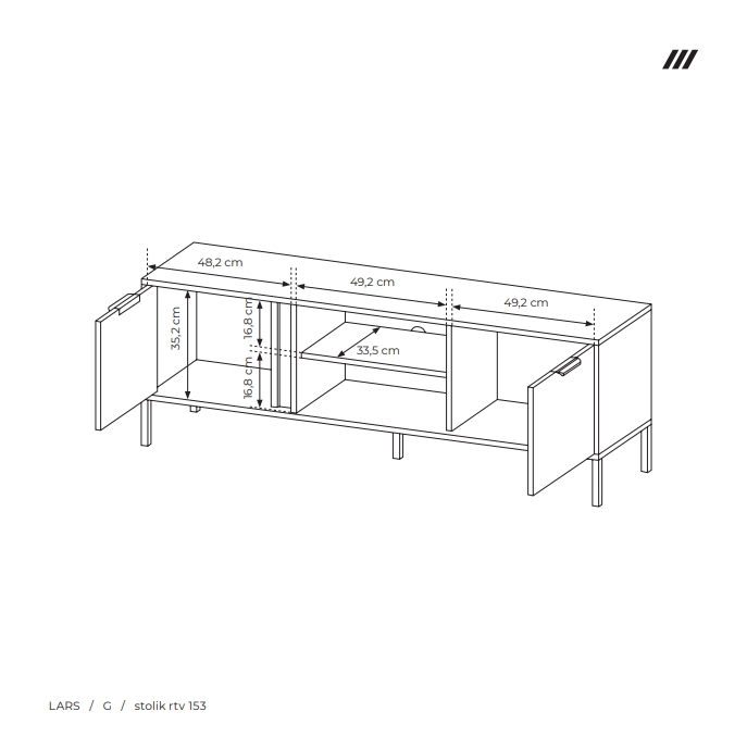 Szafka Rtv 153 Lars 2