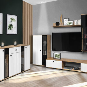Meblościanka Salsa MDF Lamele Loft