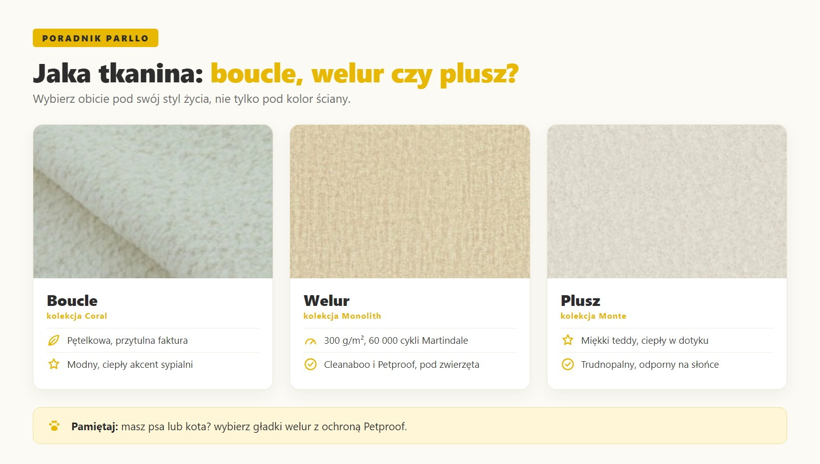 Jaka tkanina na łóżko tapicerowane, boucle, welur czy plusz